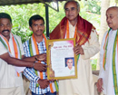 Udupi: Patrakartara Vedike  District unit felicitates veteran journalist Dr Raghava Nambiar